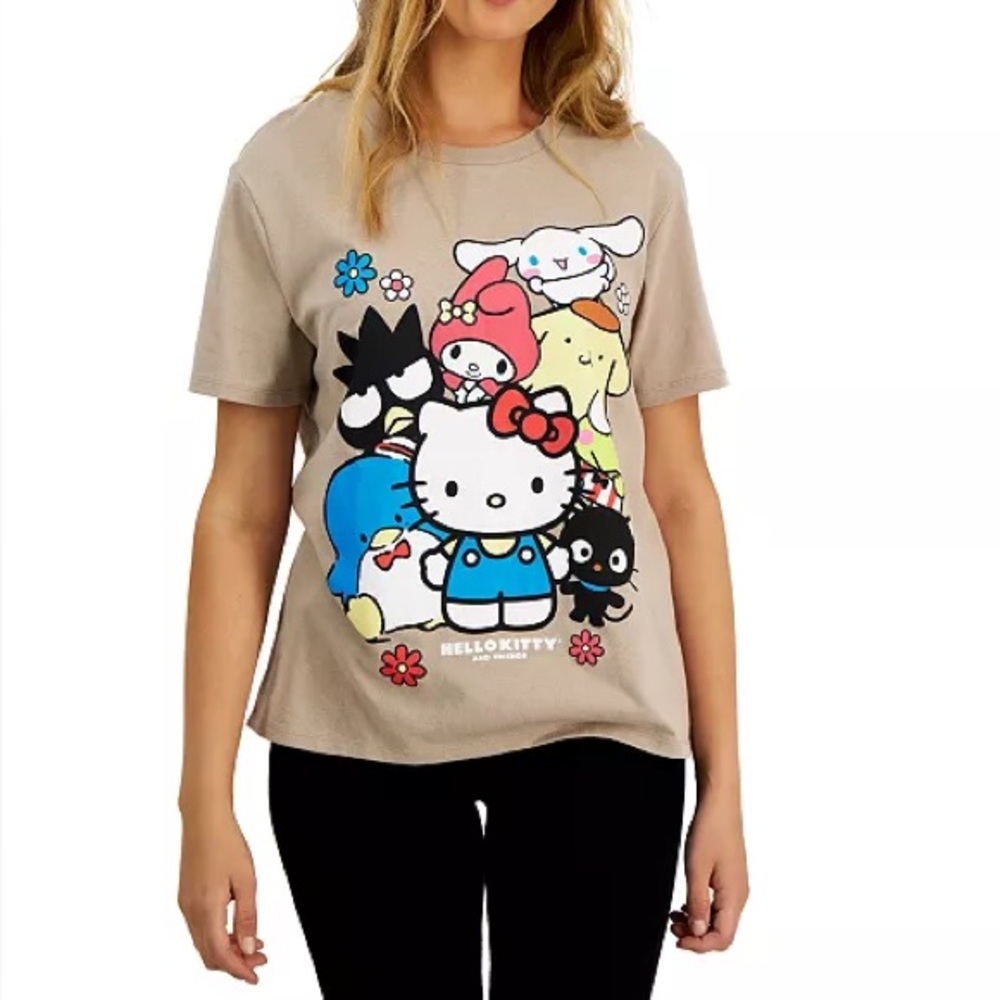 Hello Kitty Crew Neck Graphic Tee